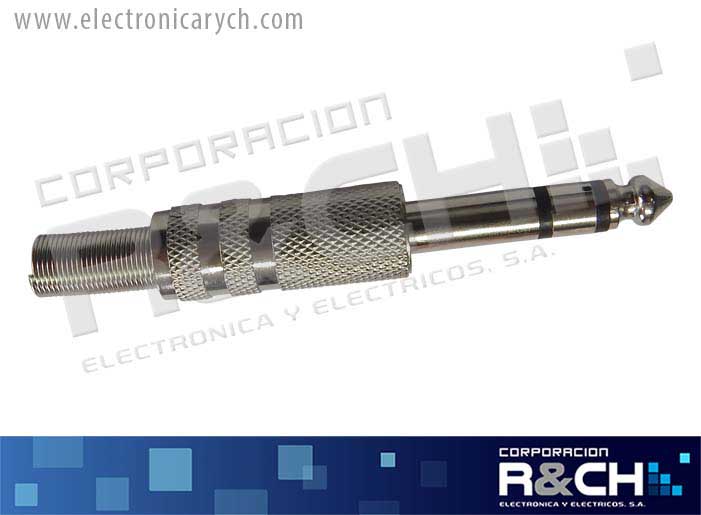 PL-ST1/4MC plug stereo 1/4 metal c/cola