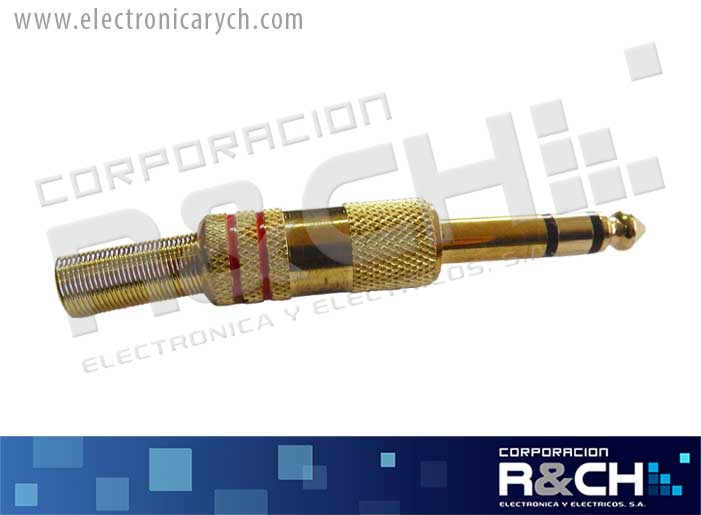 PL-ST1/4MCG plug stereo 1/4 metal c/cola gold HG