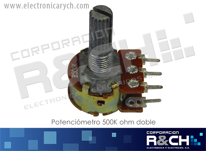 PT-500KD potenciometro 500K ohm doble