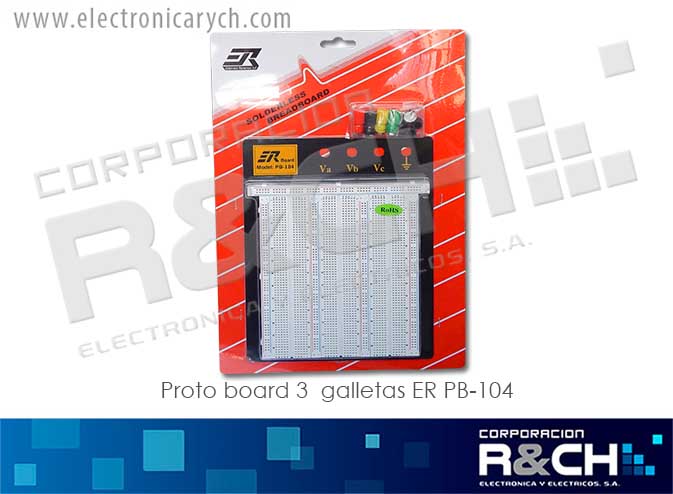 PB-EIC-106 proto board 3 galletas ER PB-104