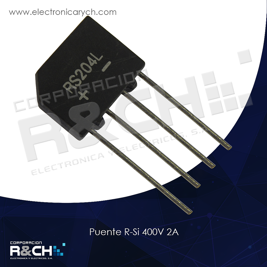 NTE168 puente R-Si 400V 2A