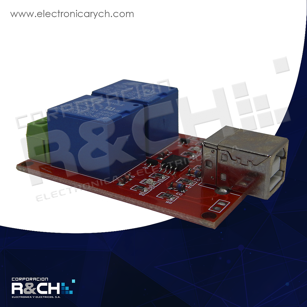 RL-2C-USB Relay Modulo 2 Chanel 5V 1 Polo 2 Tiros Para Aplicaciones en el Hogar Puerto USB
