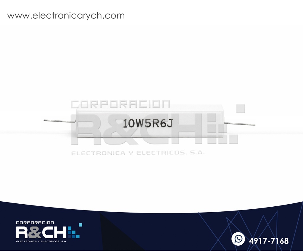 RX-5.6/10 Resistencia Cemento 5.6 ohm 10 Watt