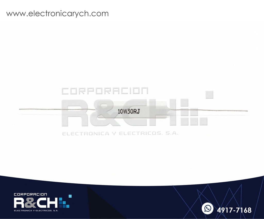 RX-30/10 Resistencia Cemento 30 ohm 10W