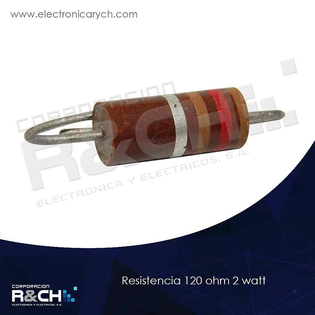 RX-120/2 resistencia 120 ohm 2 watt