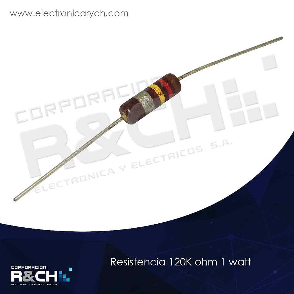 RX-120K/1 resistencia 120K ohm 1 watt