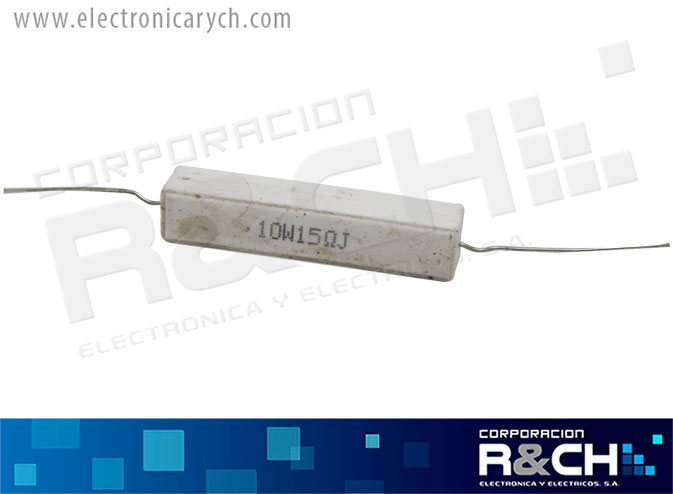 RX-15/10 resistencia 15 ohm 10W cemento