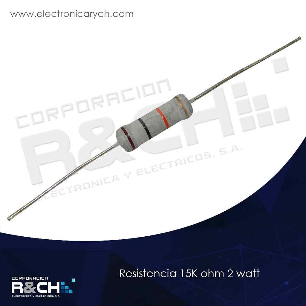 RX-15K/2 resistencia 15K ohm 2 watt