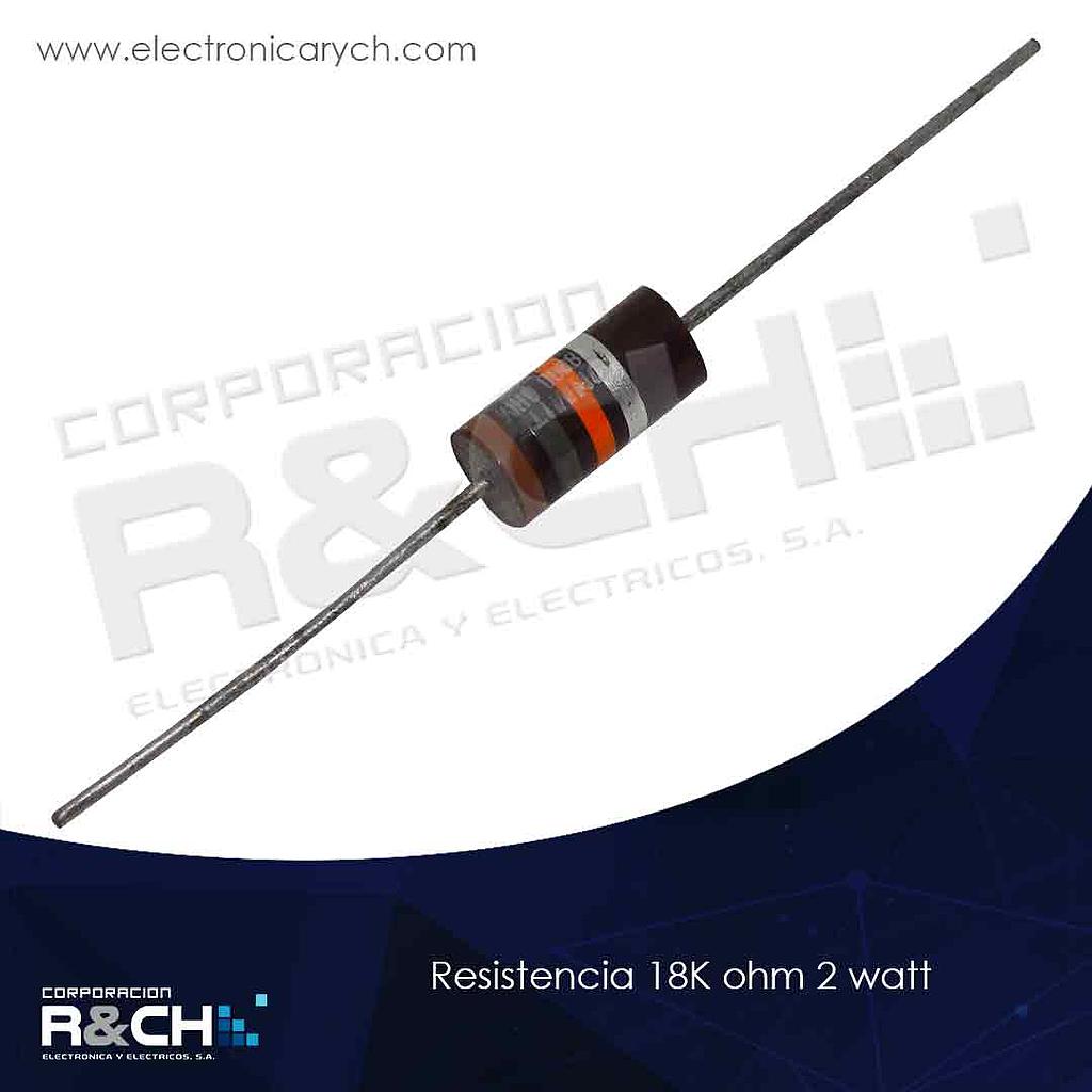 RX-18K/2 resistencia 18K ohm 2 watt