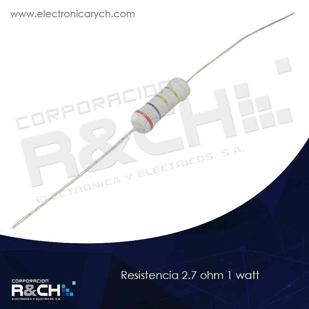 RX-2.7/1 resistencia 2.7 ohm 1 watt
