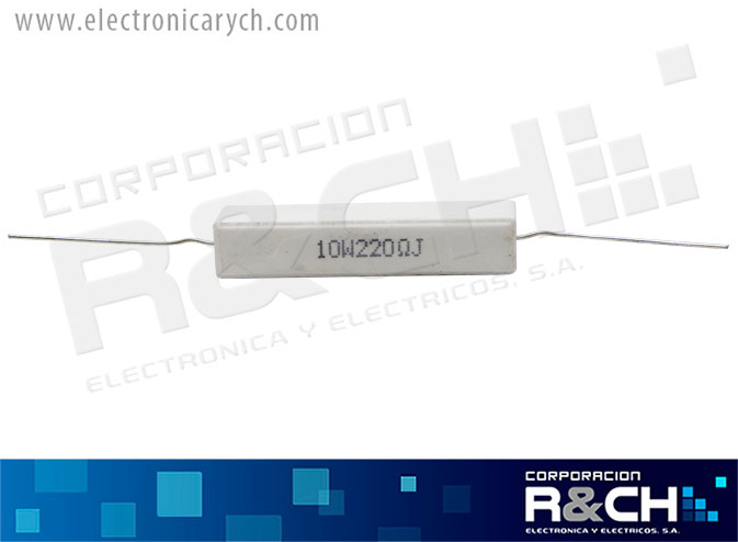 RX-220/10 resistencia 220 ohm 10W cemento