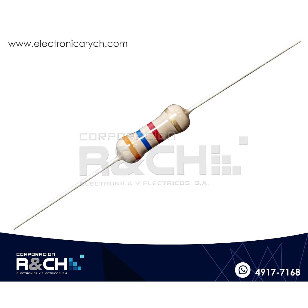 RX-3.6K/12 resistencia 3.6K ohm 1/2 watt