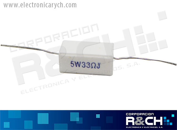 RX-33/5 resistencia 33 ohm 5 watt