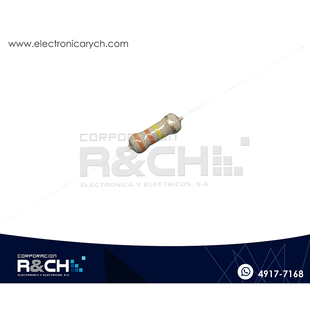 RX-330K/12 resistencia 330K ohm 1/2 watt