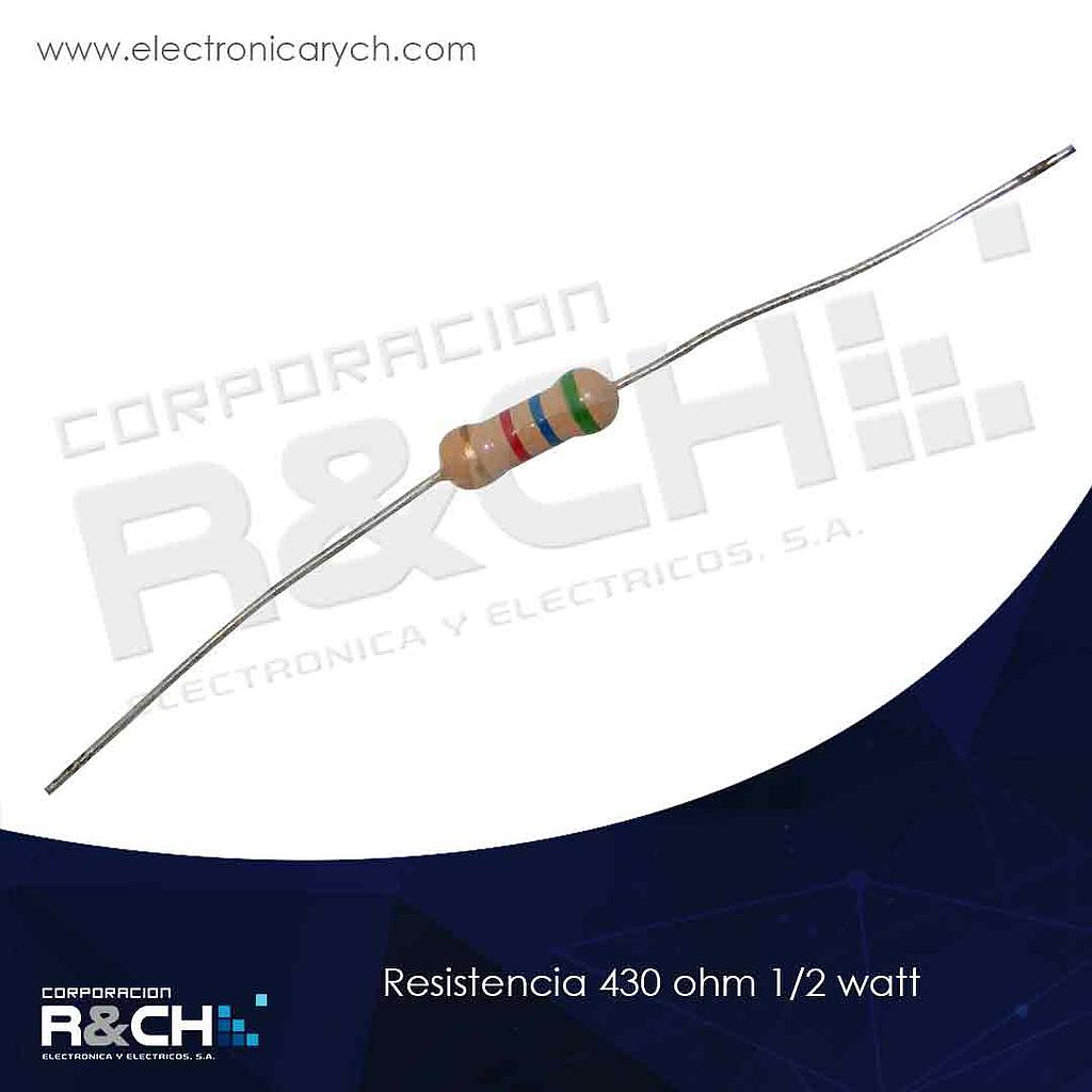 RX-430/12 resistencia 430 ohm 1/2 watt
