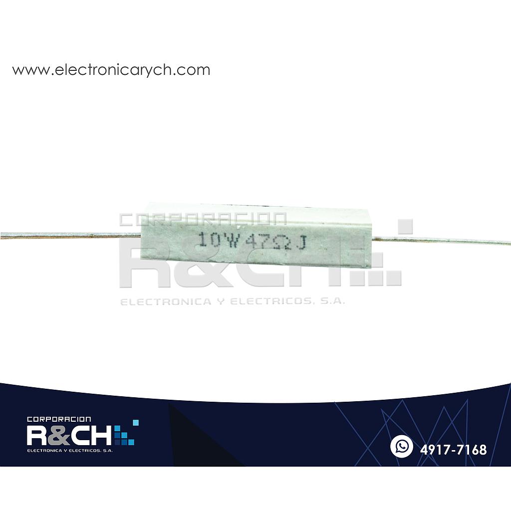 RX-47/10 Resistencia Cemento 47 ohm 10W