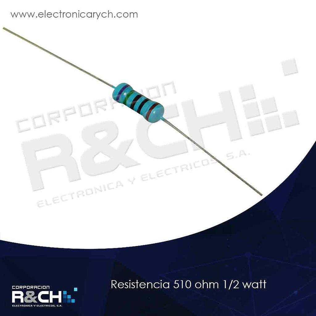 RX-510/12 resistencia 510 ohm 1/2 watt