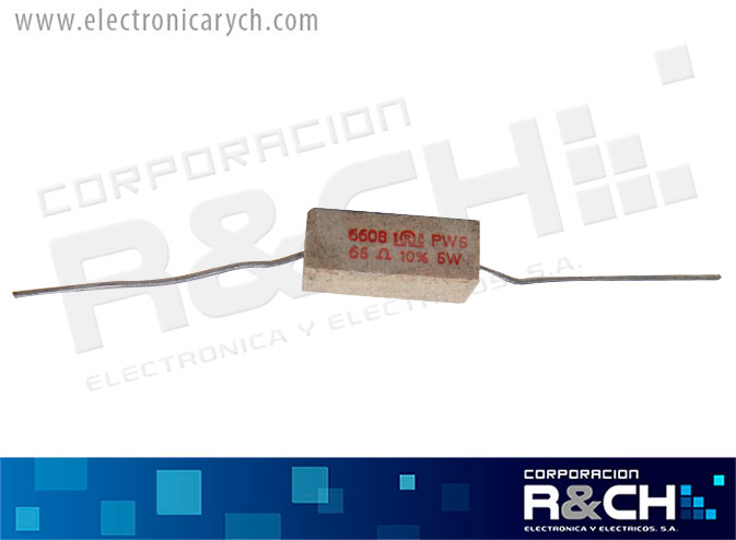 RX-65/5 resistencia cemento 65 ohm 5W