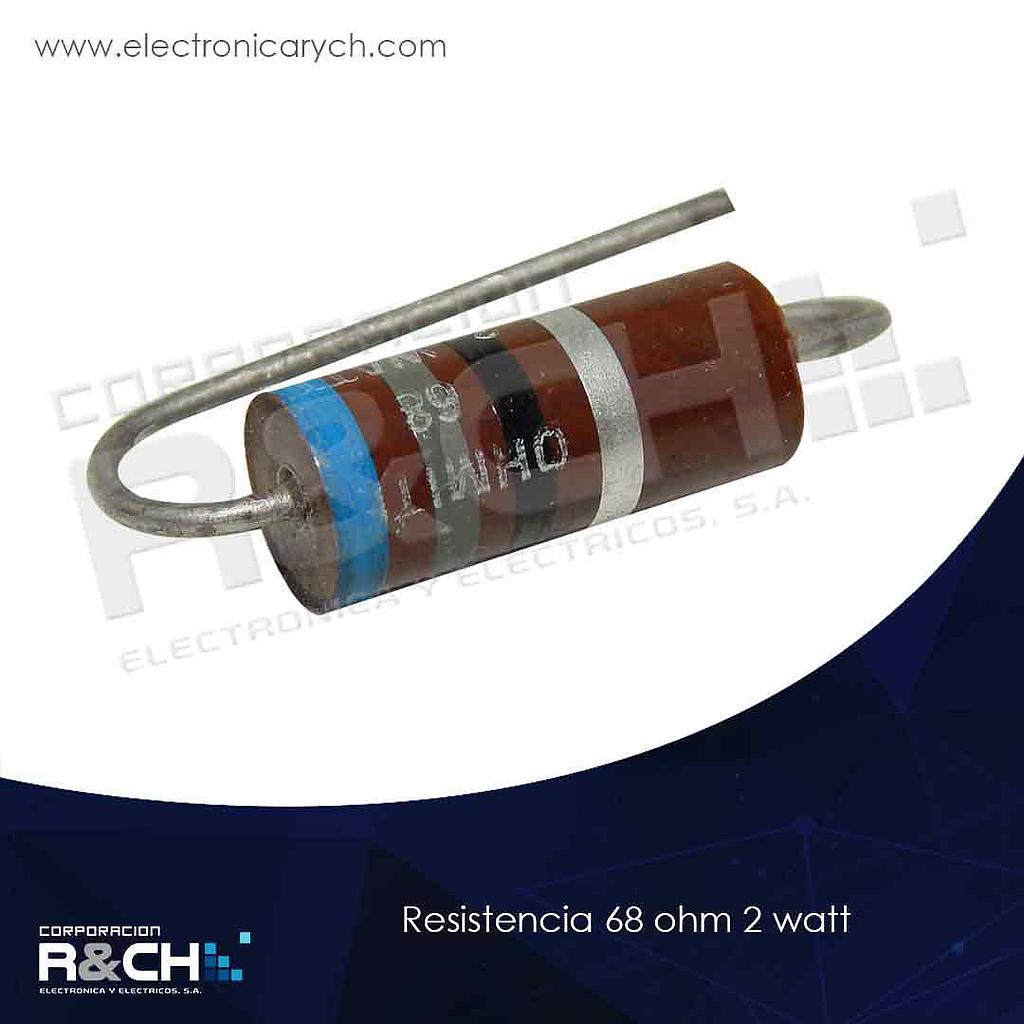 RX-68/2 resistencia 68 ohm 2 watt