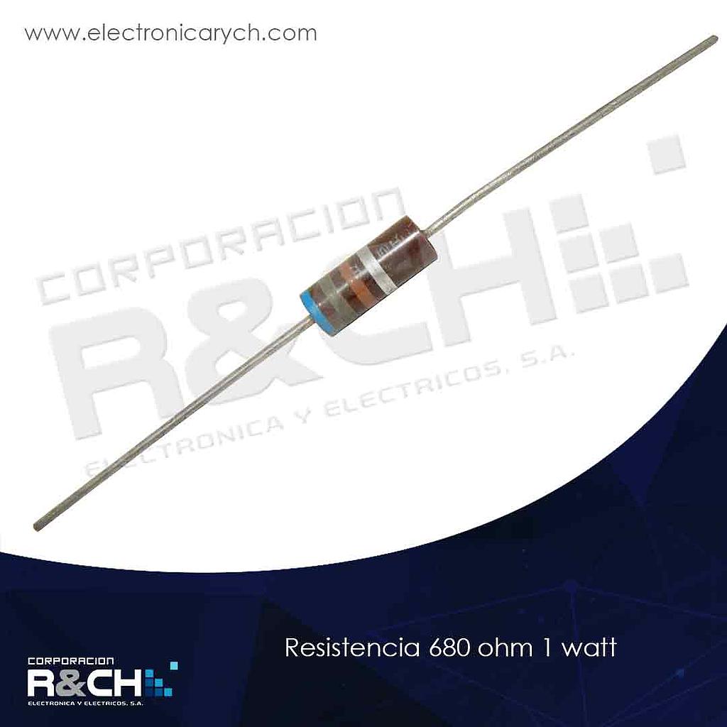 RX-680/1 resistencia 680 ohm 1 watt