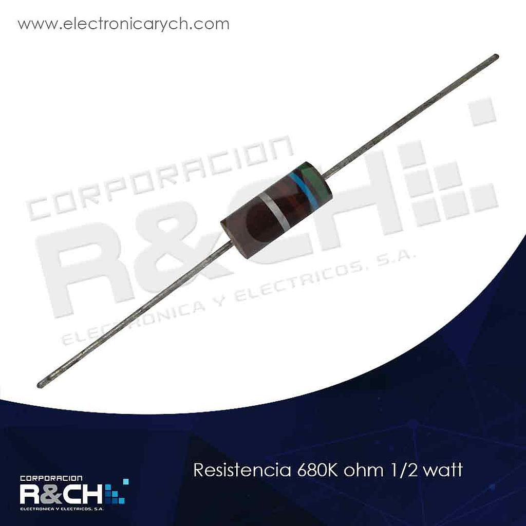 RX-680K/12 resistencia 680K ohm 1/2 watt