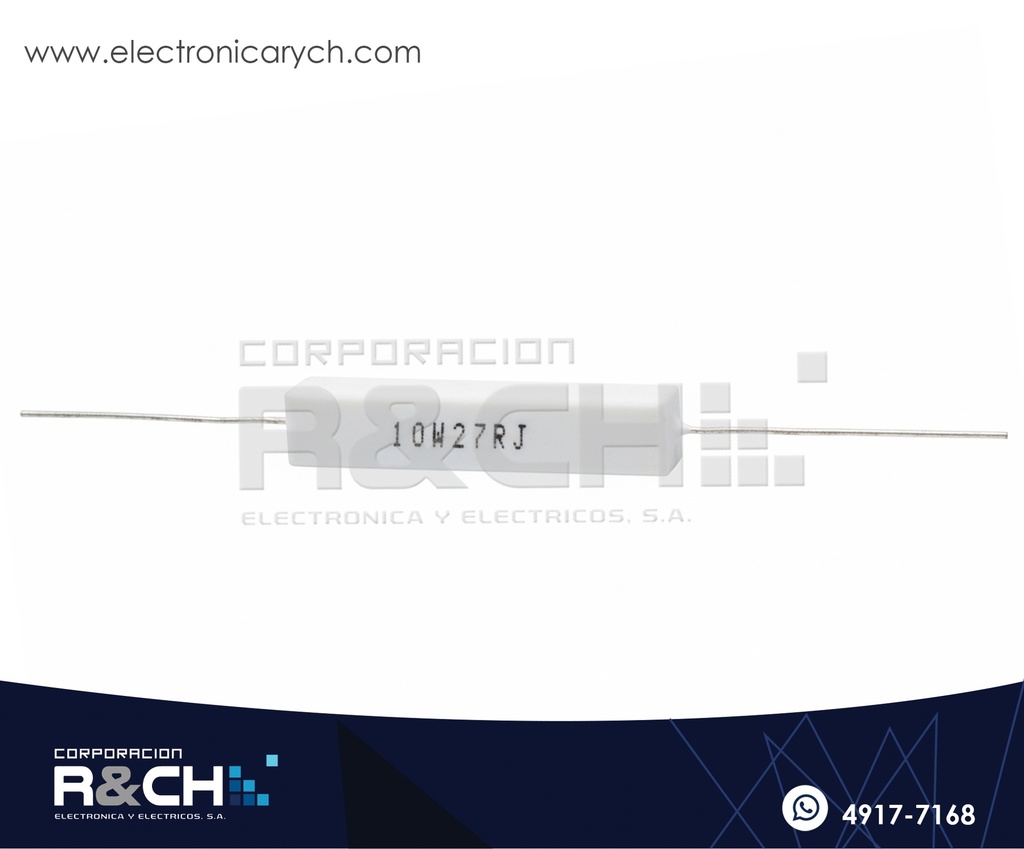 RX-27/10 Resistencia Cemento 27 ohm 10W