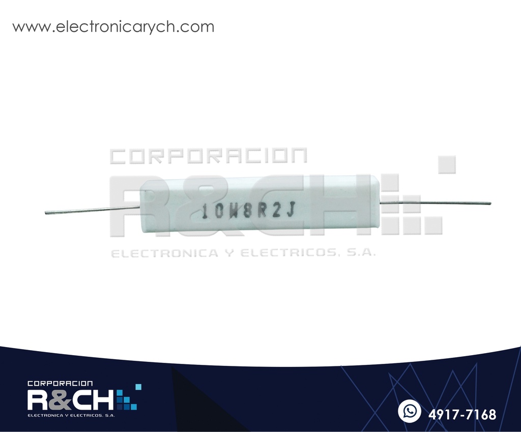 RX-8.2/10 resistencia 8.2 ohm 10W cemento
