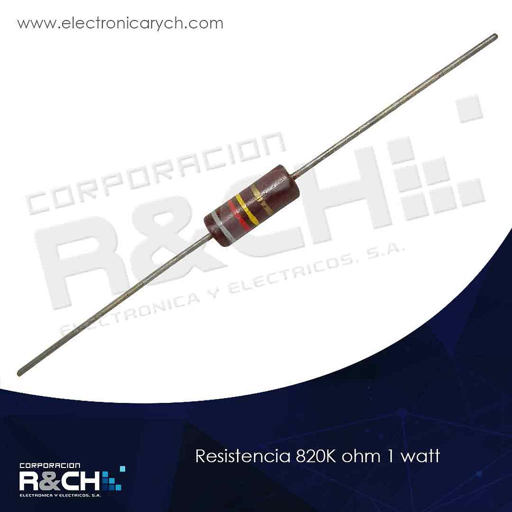 RX-820K/1 resistencia 820K ohm 1 watt