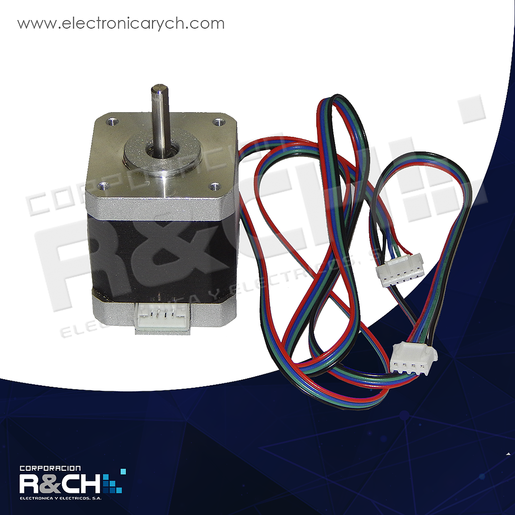 MT-17HS8401B motor stepper bipolar 4 líneas eje 48mm nema 17 17HS8401B