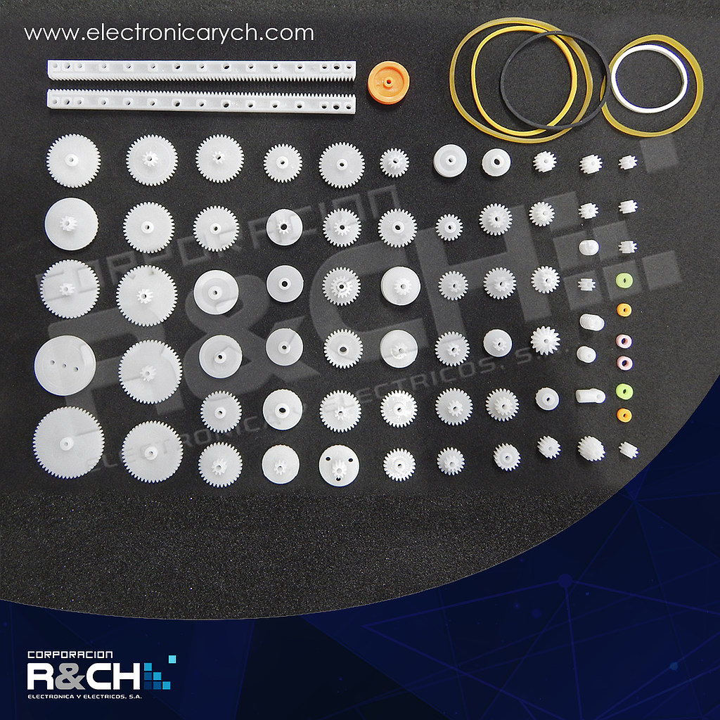 SET-EC set de 70 engranajes varios tamaños