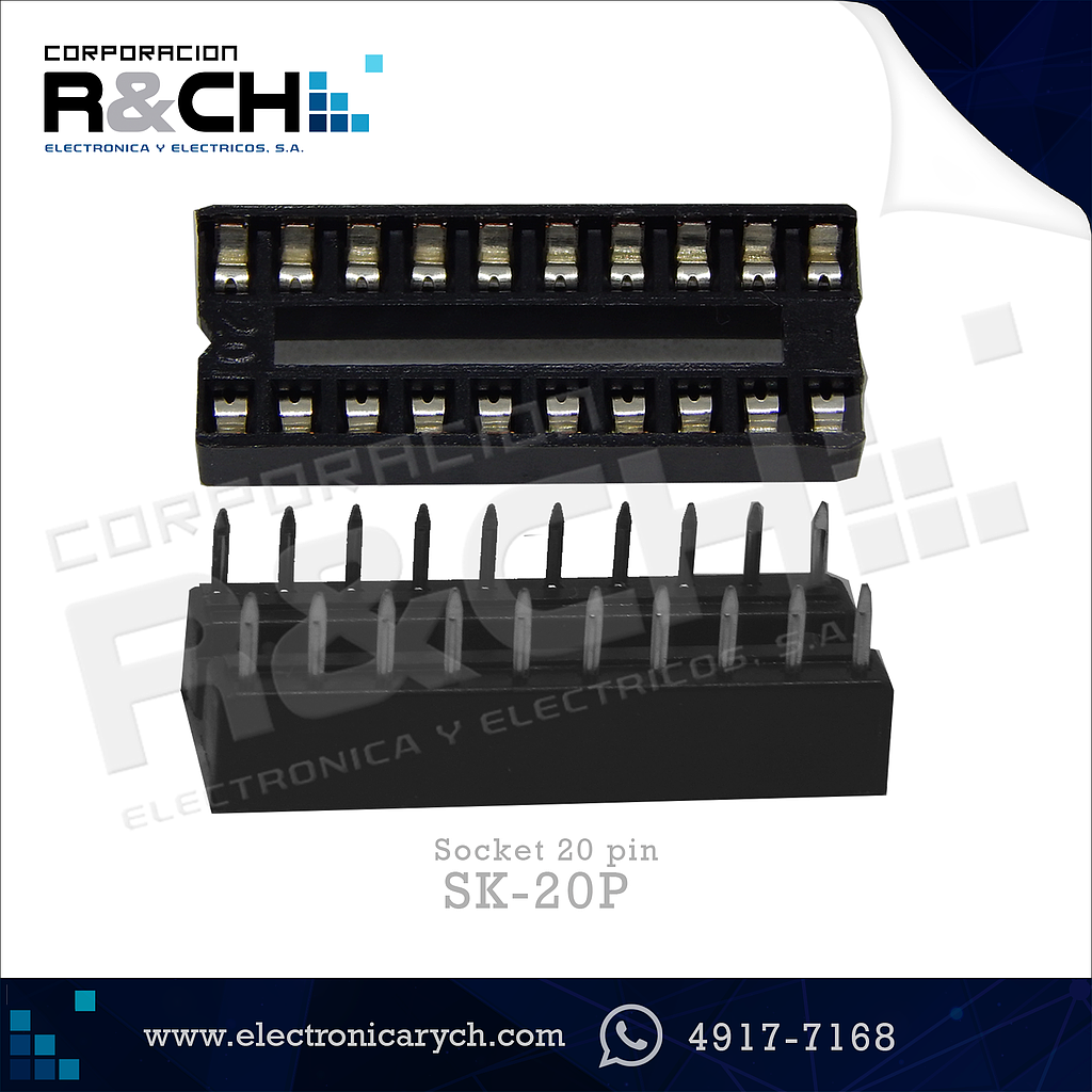 SK-20P socket 20 pin