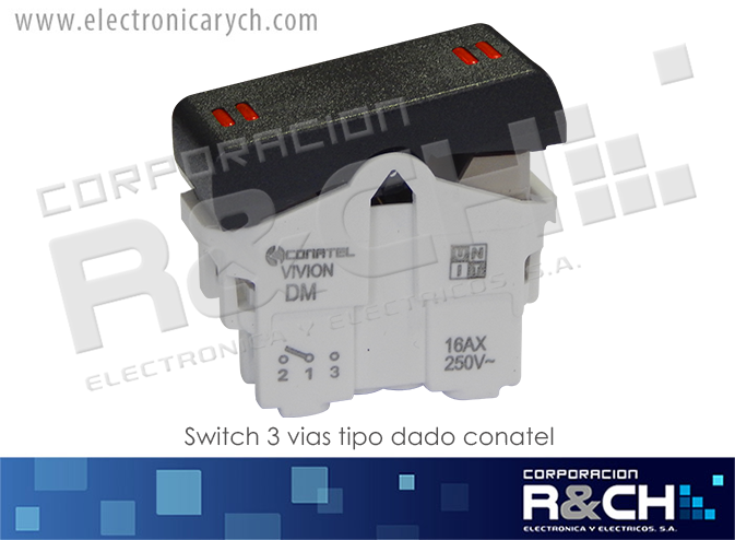 700453 switch 3 vias tipo dado conatel