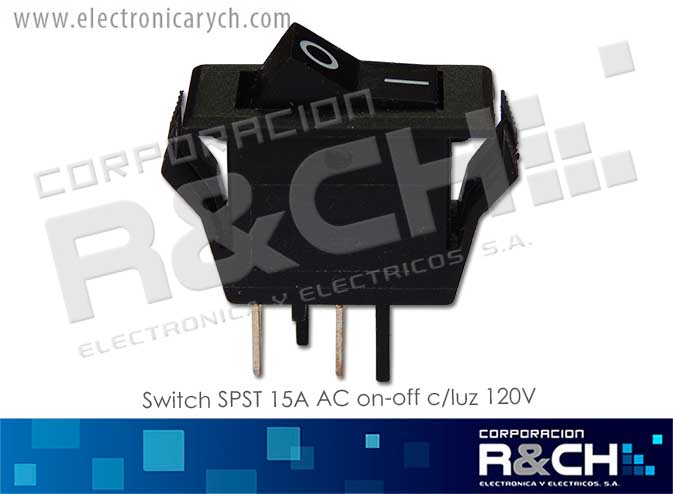 SW-122 switch SPST 15A AC on-off 120V