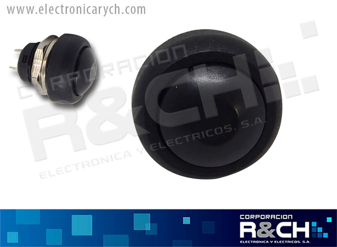 SW-736BK Switch Push Boton N/A Grande Negro