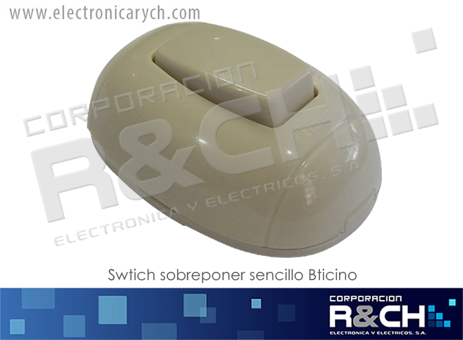 P53 switch sobreponer tres vias oval Bticino