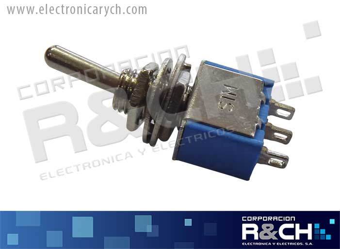 SW-2136 swtich 1 polo 2 tiros 6A palanca 3A 250V on-on