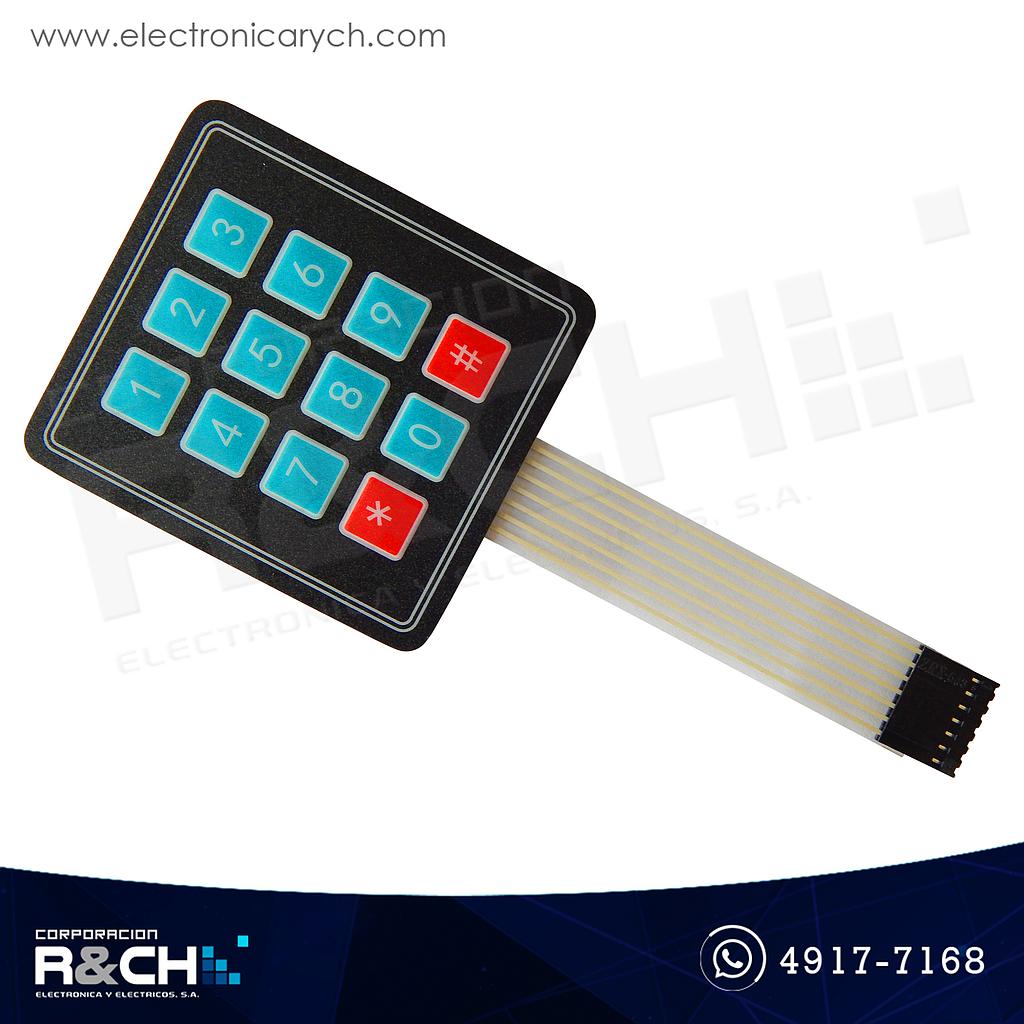 SW-TNM Teclado númerico membrana 12switch