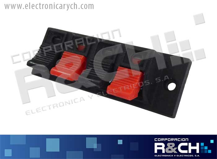 TM-A4 terminal cuadruple para audio rectangual