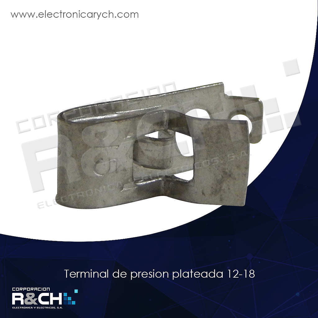 TN-P12 terminal de presion plateada 12-18
