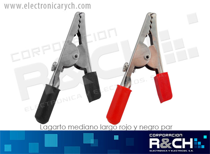 NB-341RN lagarto mediano largo rojo y negro par