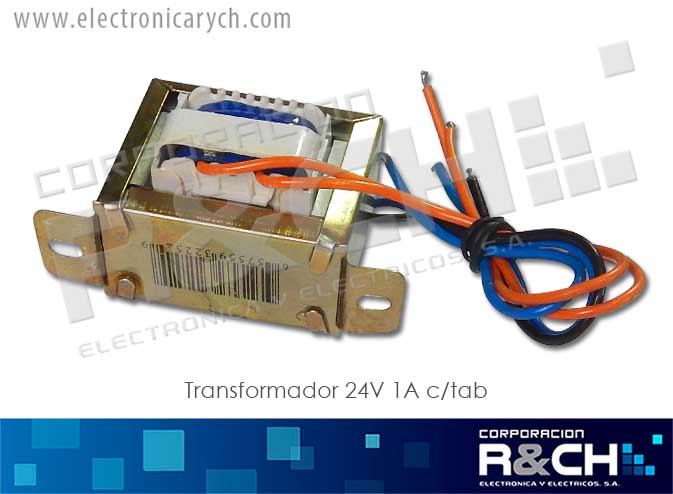 TF-24/1T transformador 24V 1A c/tab