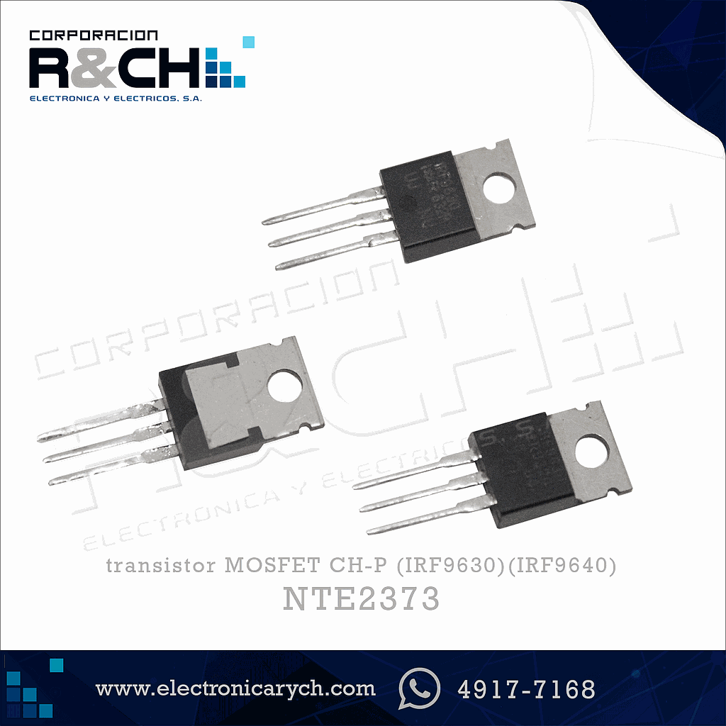 NTE2373 transistor MOSFET CH-P (IRF9630)(IRF9640)