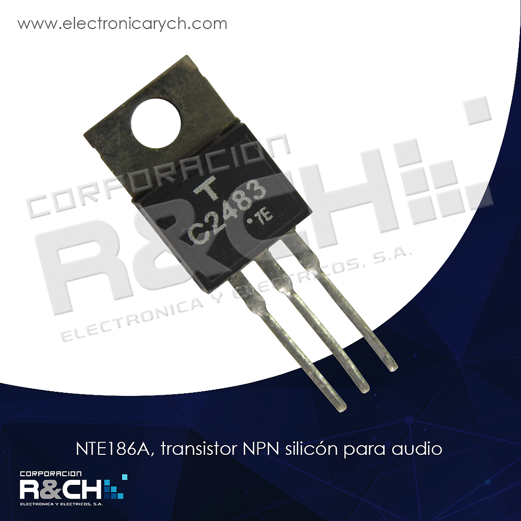 NTE186A transistor NPN Silicon Pwr Audio