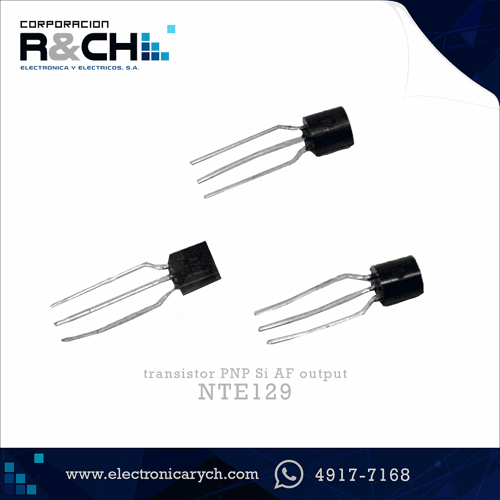 NTE129 transistor PNP Si AF output