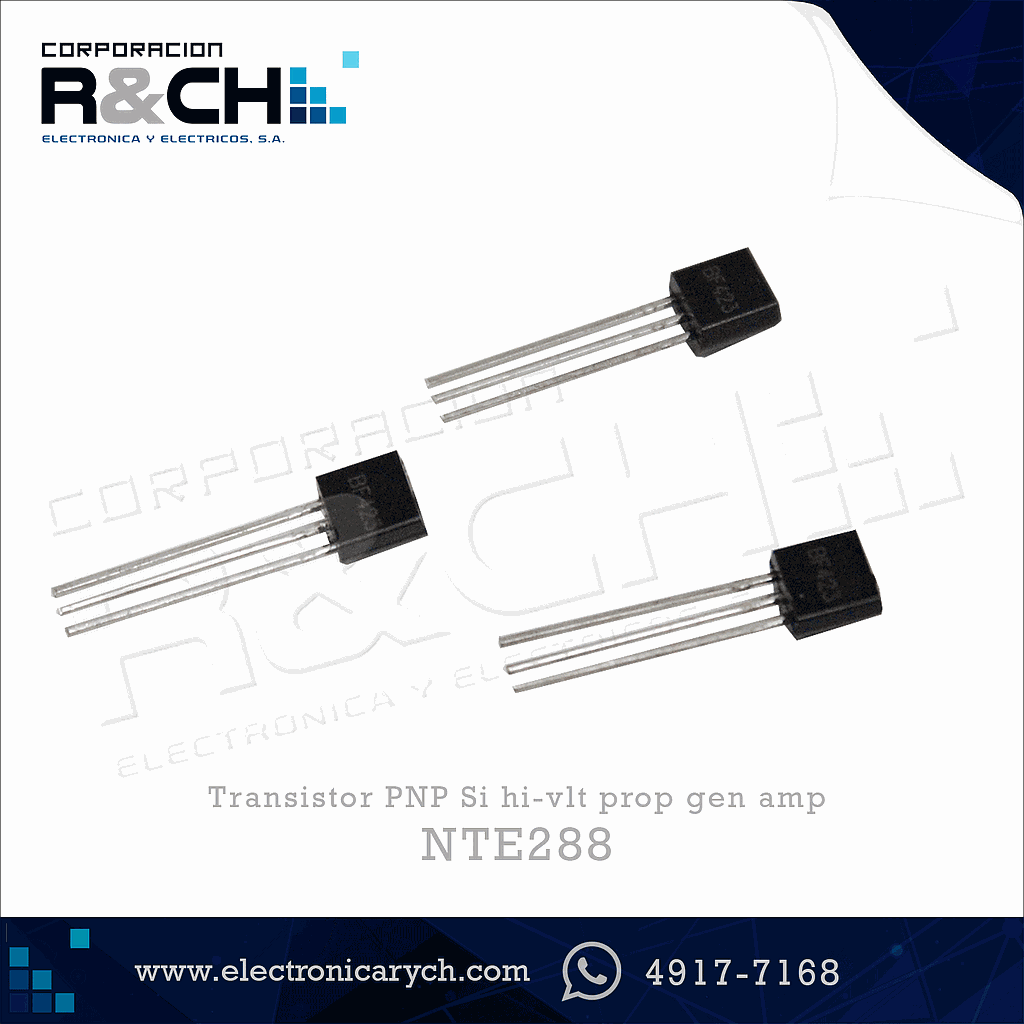 NTE288 transistor PNP Si hi-vlt prop gen amp
