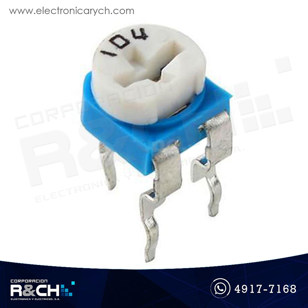 RM65-100K Trimpot 100K ohm 8mm horz. metal 104