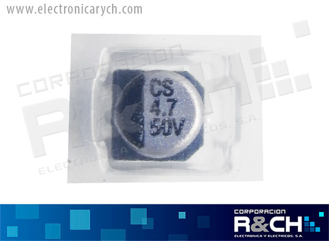 FE-SMD4.7UF/50 filtro electrolítico aluminio  4.7uF 50V SMD