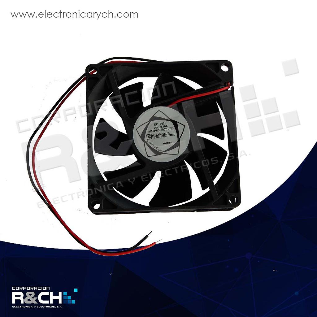 FA-113HQ Ventilador 24VCD 3X3X1" Plastico Miyako