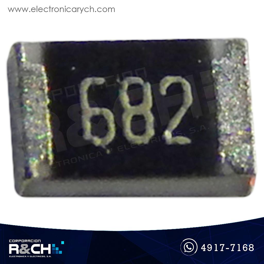R0805-6.8K Resistencia 6.8K ohm 1/8W SMD