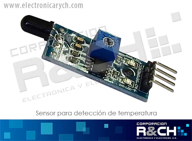 MD-LLM Modulo Sensor de Llama 760nm longitud de onda 4 pin